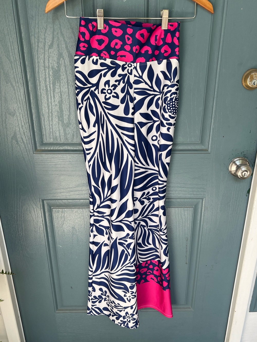 Loony Legs Flare Leggings - “Palms & Pards”